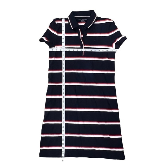 NWT Tommy Hilfiger Red White Pink Striped A Line Dress Size XS Women’s - Picture 4 of 6